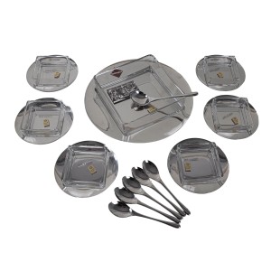 Komplet deserowy, włoski design, lata 70, produkcja: GOTTINGHEN