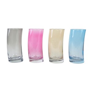 Komplet szklanek, włoski design, lata 80, produkcja: Włochy