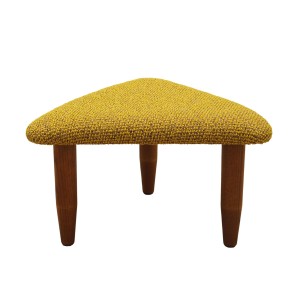 Podnóżek musztardowy, duński design, lata 90, produkcja: Dania