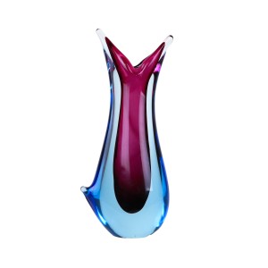 Wazon, szkło Murano, włoski design, lata 60, produkcja: Włochy