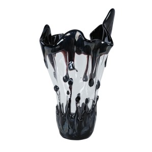 Wazon ze szkła Murano, włoski design, lata 60, produkcja: Włochy