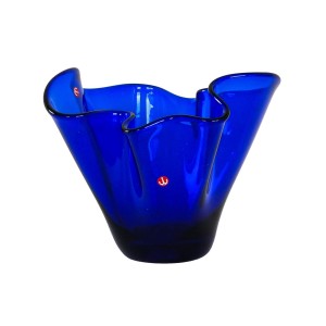 Wazon szklany, duński design, lata 70, produkcja: Dania