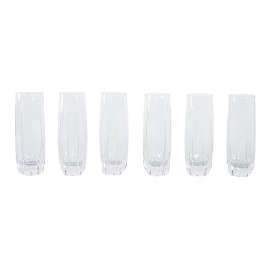 Komplet sześciu szklanek, włoski design, lata 60, produkcja: Włochy