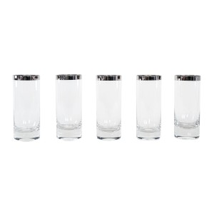 Zestaw szklanek, styl Hollywood Regency, lata 70, produkcja: Włochy