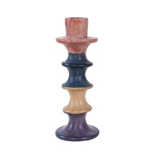 Świecznik ceramiczny, włoski design, lata 60, produkcja: Włochy