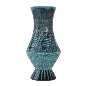 Wazon ceramiczny Fat Lava, niemiecki design, lata 60, produkcja: West Germany