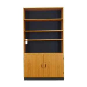 Biblioteczka jesionowa, duński design, lata 60, projektant: Børge Mogensen