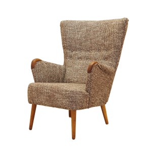 Fotel wypoczynkowy, duński design, lata 70, produkcja: Dania