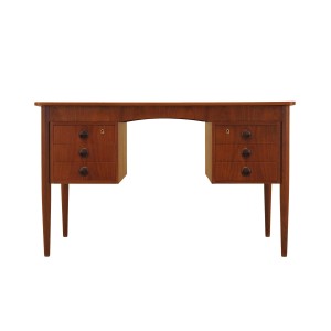 Biurko tekowe, duński design, lata 70, produkcja: Dania