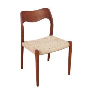 Krzesło tekowe, duński design, lata 60, designer: Niels Otto Møller