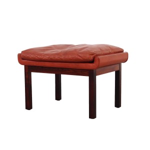 Podnóżek palisandrowy, duński design, lata 70, designer: Finn Juhl