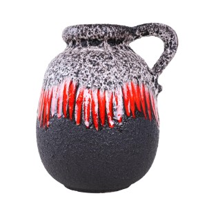 Wazon ceramiczny Fat Lava, niemiecki design, lata 60, produkcja: West Germany
