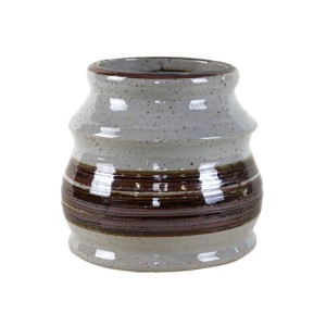 Wazon ceramiczny szary, duński design, lata 60, produkcja: Dania