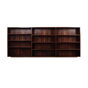Regał palisandrowy, duński design, lata 70, produkcja: Dania