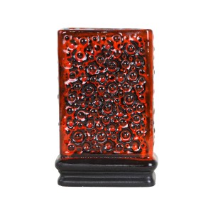 Wazon czerwony, Fat Lava, niemiecki design, lata 60, produkcja: West Germany