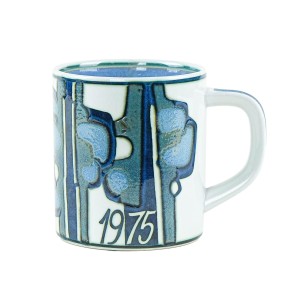 Kubek ceramiczny, duński design, 1975r., designer: Bodil Buch, producent: Royal Copenhagen