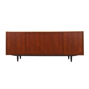 Sideboard tekowy, duński design, lata 70, produkcja: Dania