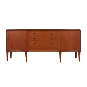 Sideboard tekowy, duński design, lata 60, produkcja: Dania