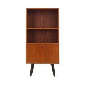 Regał tekowy, duński design, lata 70, produkcja: Dania