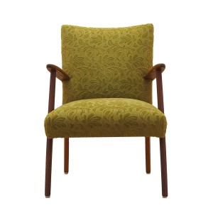 Fotel zielony, duński design, lata 60, produkcja: Dania