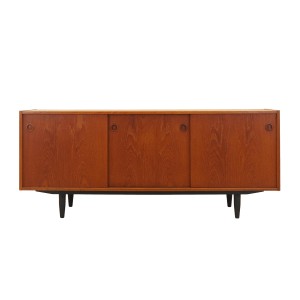 Sideboard tekowy, duński design, lata 70, produkcja: Dania