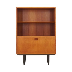 Regał tekowy, duński design, lata 70, produkcja: Dania