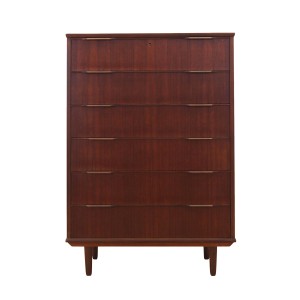 Komoda tekowa, duński design, lata 70, produkcja: Dania