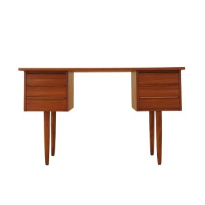 Biurko tekowe, duński design, lata 70, produkcja: Dania