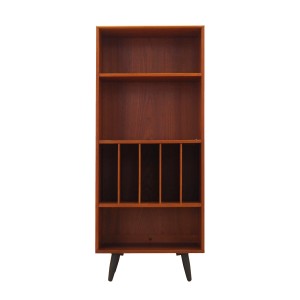 Regał tekowy, duński design, lata 70, produkcja: Dania