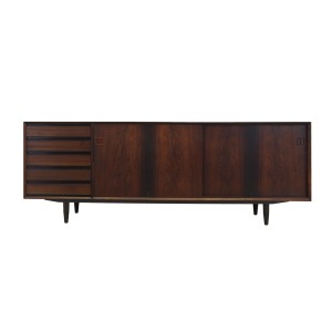 Sideboard palisandrowy, duński design, lata 70, produkcja: Dania