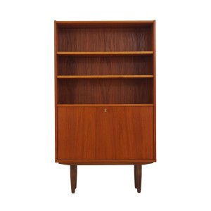 Regał tekowy, duński design, lata 70, produkcja: Dania