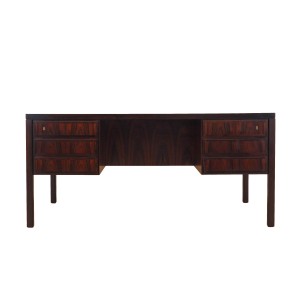 Biurko palisandrowe, duński design, lata 70, produkcja: Omann Jun