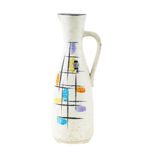 Dzbanek ceramiczny, niemiecki design, lata 60, produkcja: Jasba