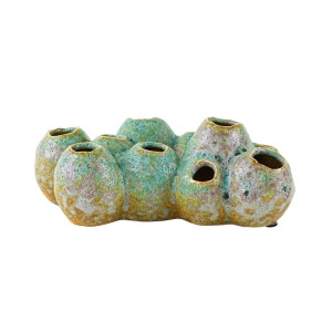 Wazon ceramiczny - flower frog, duński design, lata 60, produkcja: Dania