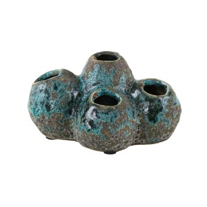 Wazon ceramiczny - flower frog, duński design, lata 60, produkcja: Dania