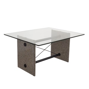 Stolik szklany, włoski design, lata 60, produkcja: Włochy