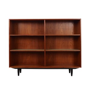 Regał tekowy, niemiecki design, lata 70, produkcja: RT Möbel