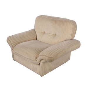 Fotel kremowy Soffio, włoski design, lata 70, produkcja: Doimo
