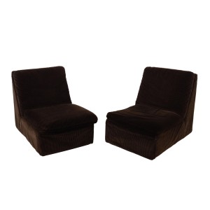 Sofa modułowa brązowa, włoski design, lata 70, produkcja: Busnelli