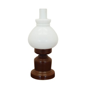 Lampka ceramiczna, polski design, 1977r., produkcja: DZPE POLAM Mysłakowice