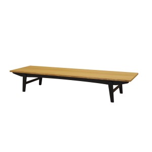 Lowboard dębowy, duński design, lata 70, produkcja: Dania
