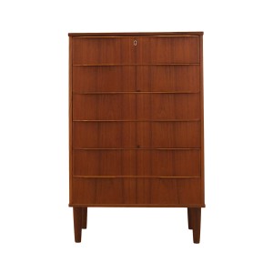 Komoda tekowa, duński design, lata 70, produkcja: Dania