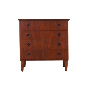 Komoda tekowa, duński design, lata 70, produkcja: Dania