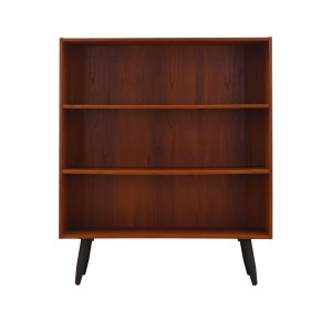 Regał tekowy, duński design, lata 70, produkcja: Clausen & Søn