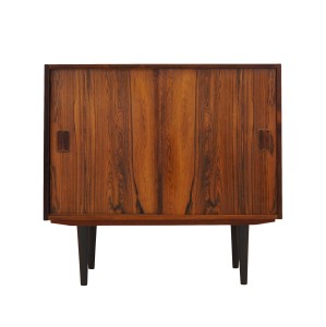 Szafka palisandrowa, duński design, lata 70, produkcja: Dania