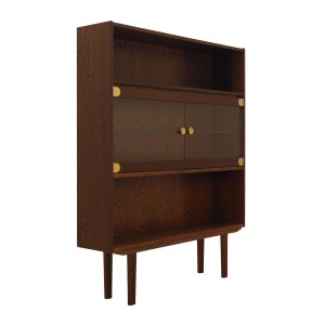 Regał dębowy, duński design, lata 70, produkcja: Dania