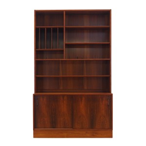 Biblioteczka palisandrowa, duński design, lata 70, produkcja: Hundevad