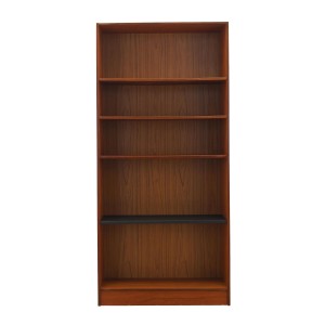 Biblioteczka tekowa, duński design, lata 70, produkcja: Dania