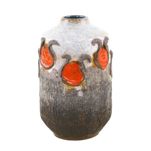 Wazon ceramiczny, niemiecki design, lata 60, produkcja: Strehla
