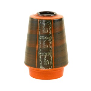 Wazon ceramiczny, niemiecki design, lata 70, produkcja: West Germany